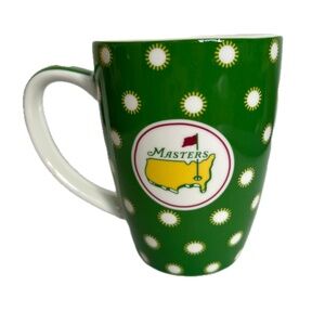 Masters Tournament Badge Coffee Mug Augusta National Golf Green Sunburst 17 oz